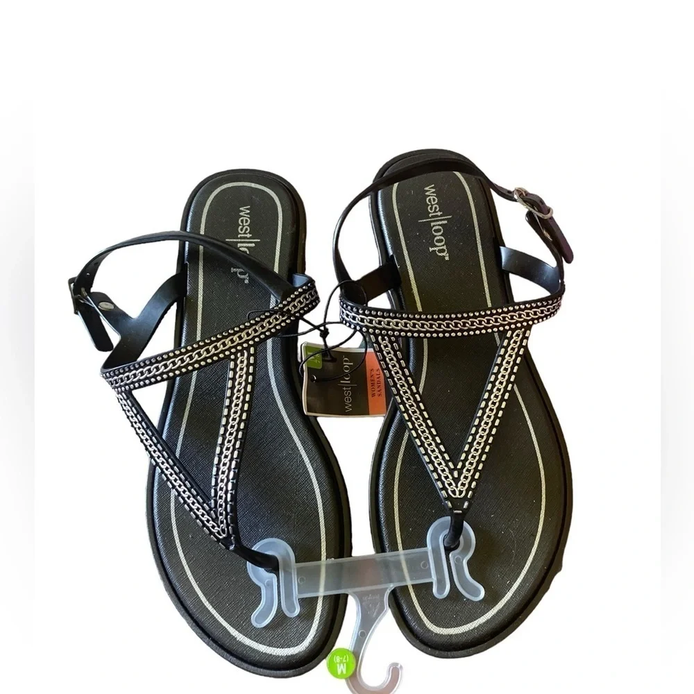 Women’s plastic pool beach sandal size Medium 7/8 new With Tag